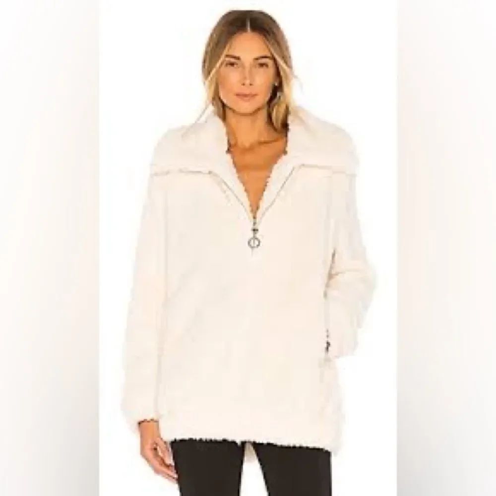 Show Me Your Mumu Kassidy Faux Fur Pullover in Cream